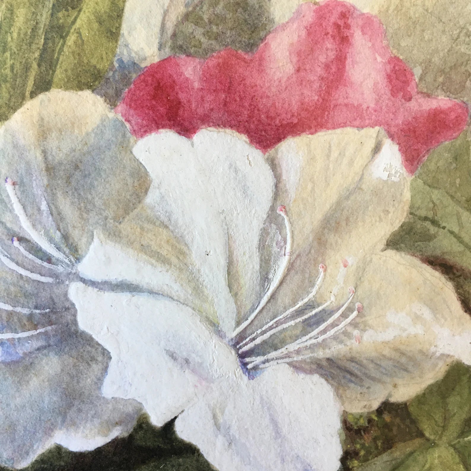 19th Century Floral Painting Flowers Victorian Circa 1890