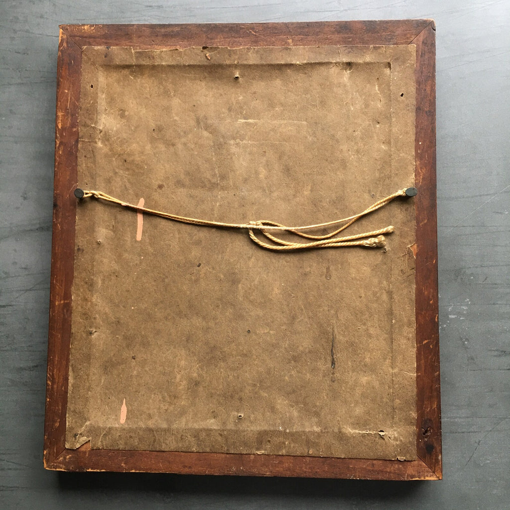 18th Century Pin Prick Picture Folk Art Painting C 1790