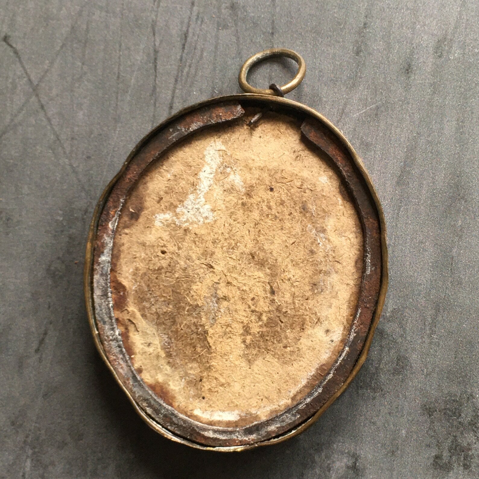 Antique Georgian Silhouette on Silk 1795 Dollhouse Miniature