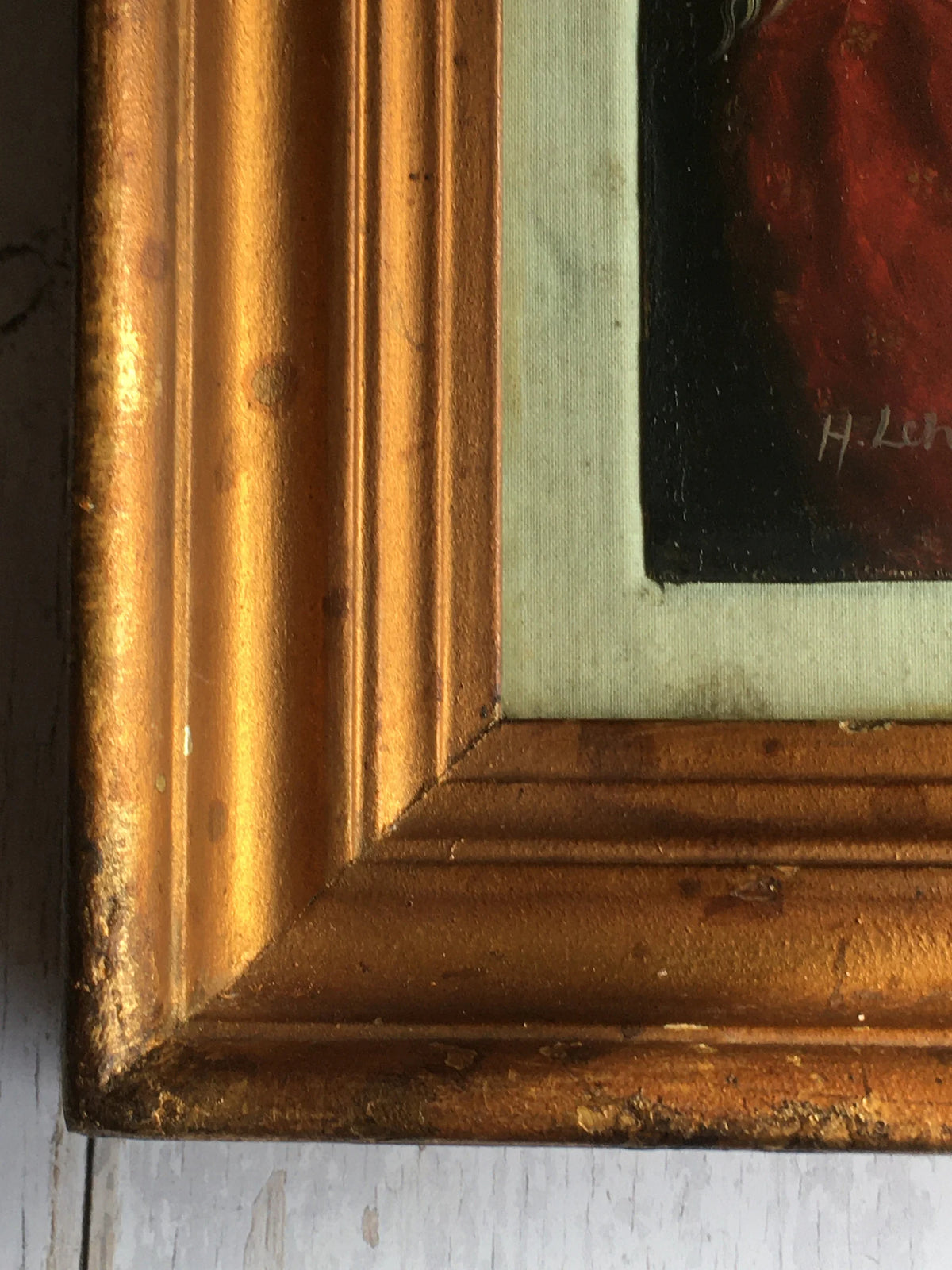 Antique Edwardian Oil Painting Portrait Young Lady After Rudolf Epp Munich School Circa 1910