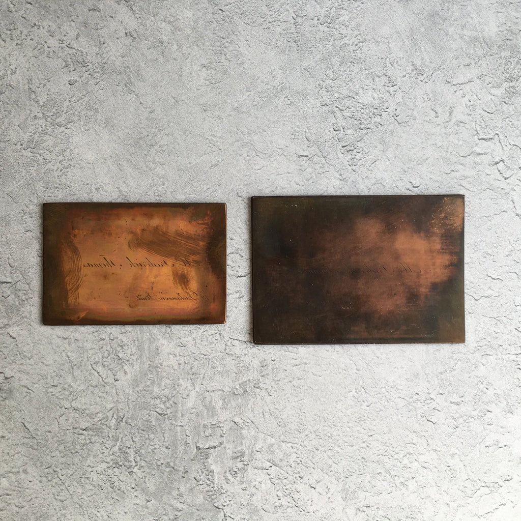 19th C Frederick Thomas Copper Plate Calling Card Legal Ephemera Manchester