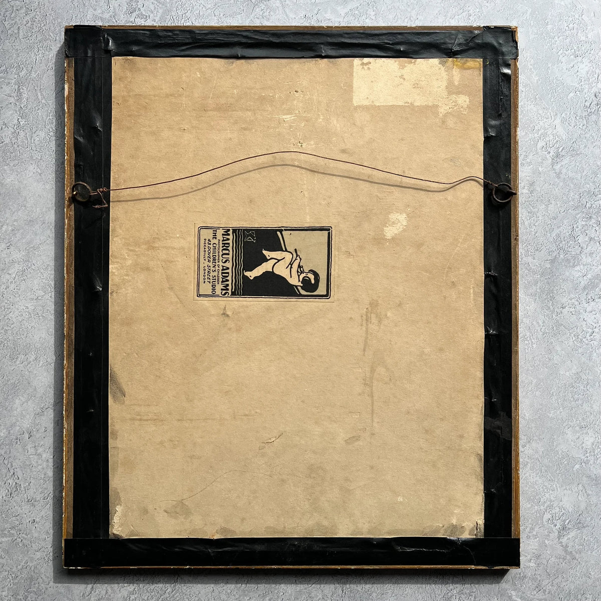 Anglo Indian Silk Handkerchief, Lt. Col. William Leith Ross Framed Marcus Adams Photo 1935