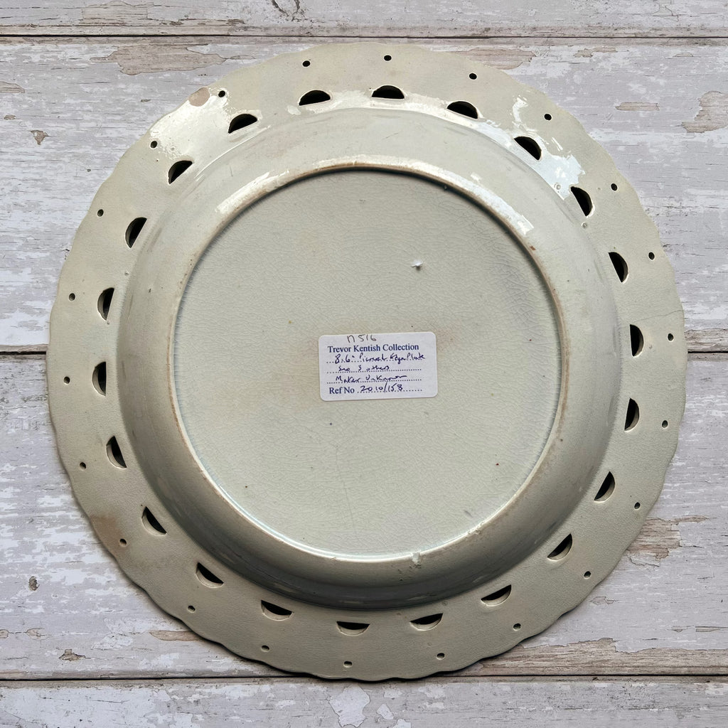 Antique Blue and White Plate English Pearlware Transferware Circa 1830 AF