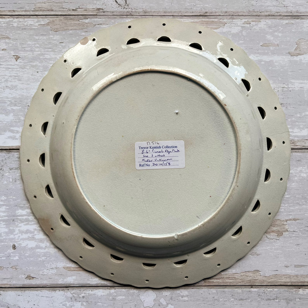 Antique Blue and White Plate English Pearlware Transferware Circa 1830 AF