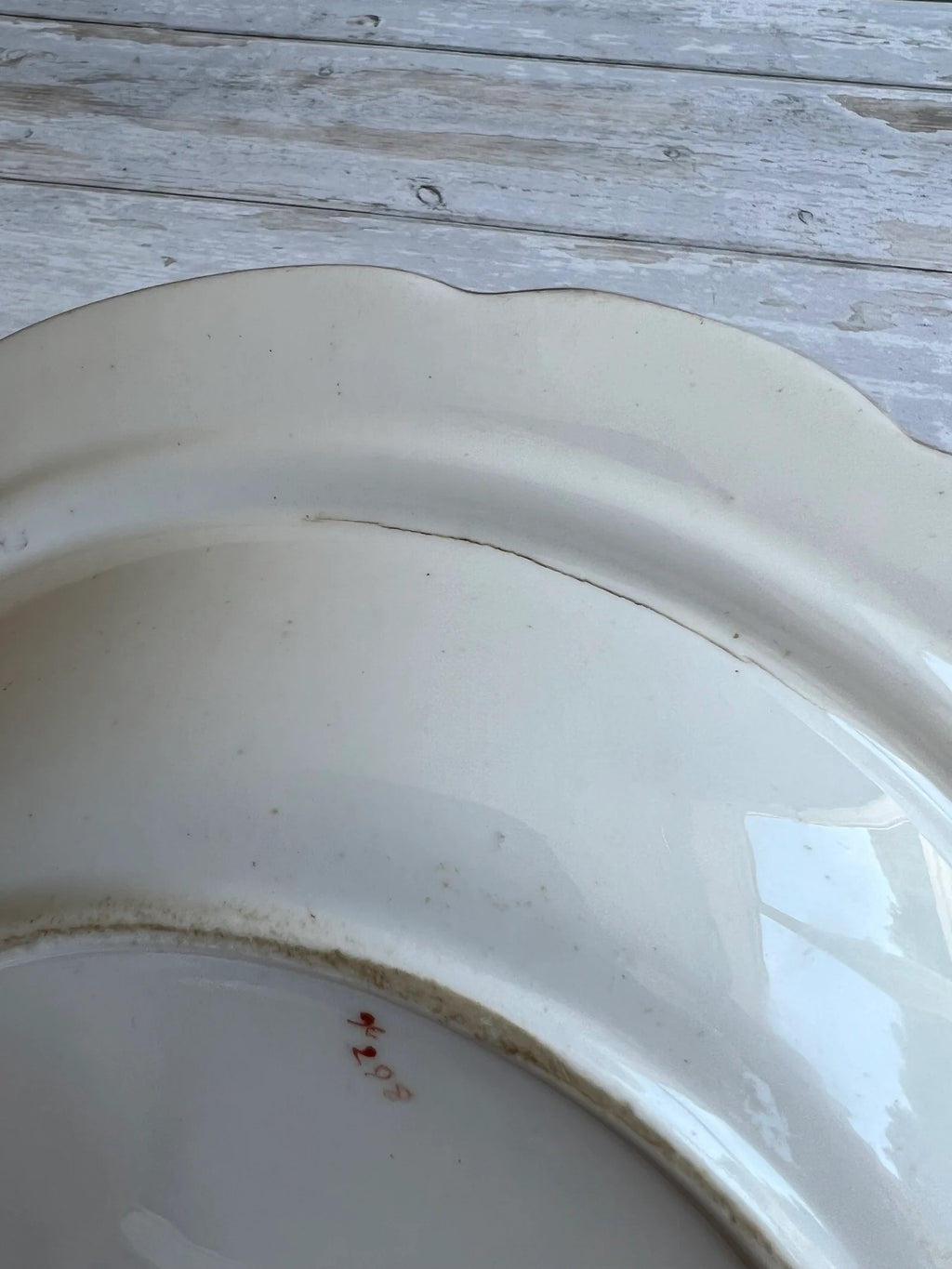 Antique Georgian Porcelain Dessert Dish Billingsley Roses Thomas Goode Retailer