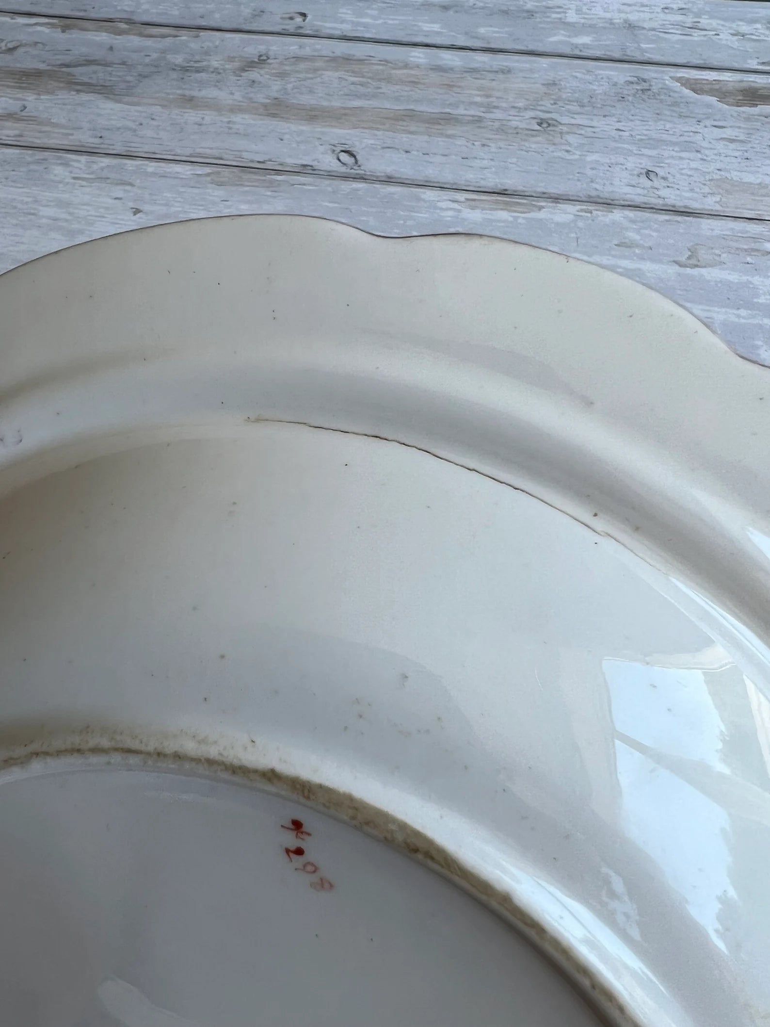 Antique Georgian Porcelain Dessert Dish Billingsley Roses Thomas Goode Retailer