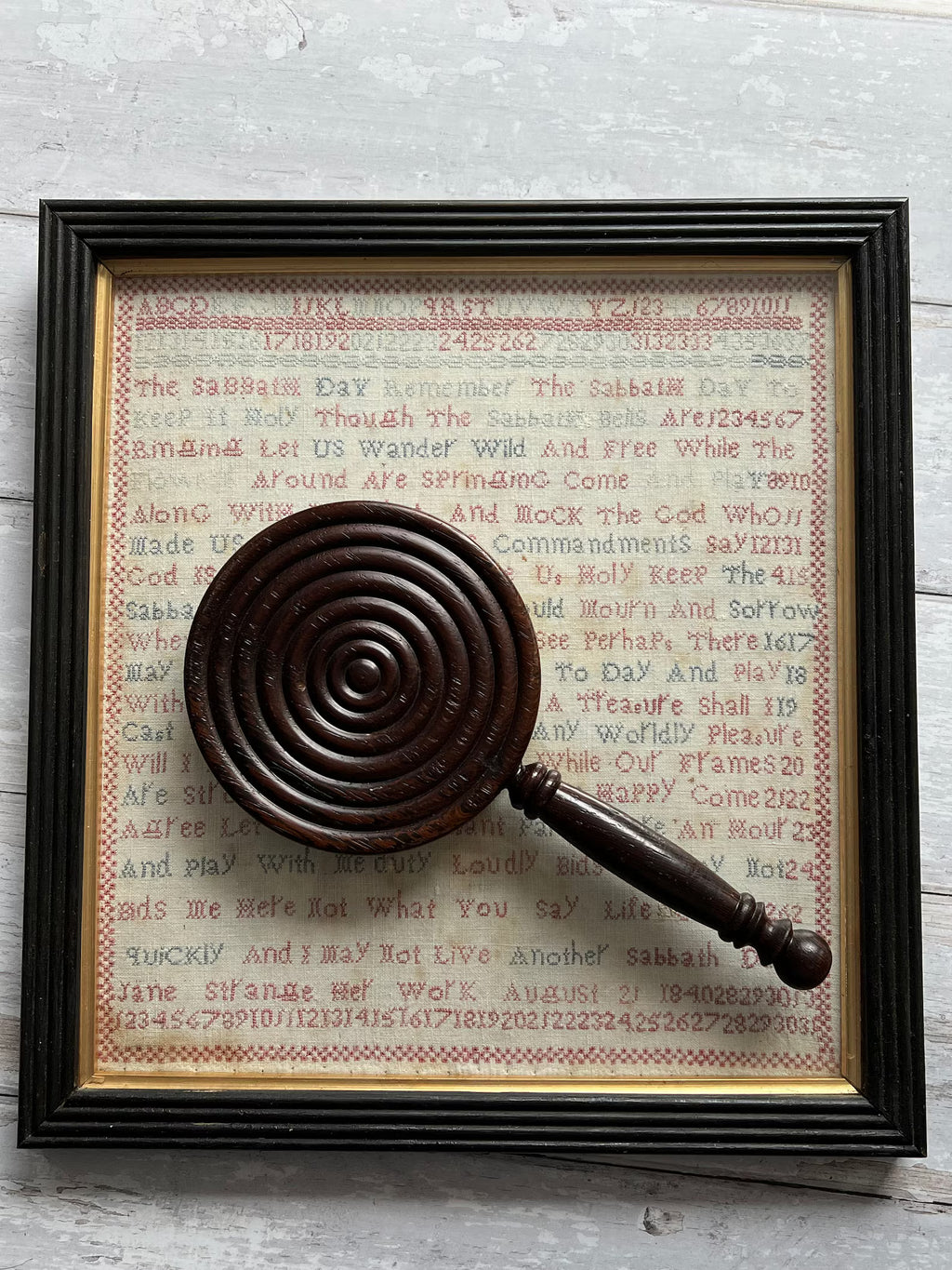 Victorian Sampler by Jane Strange 1840 Quirky
