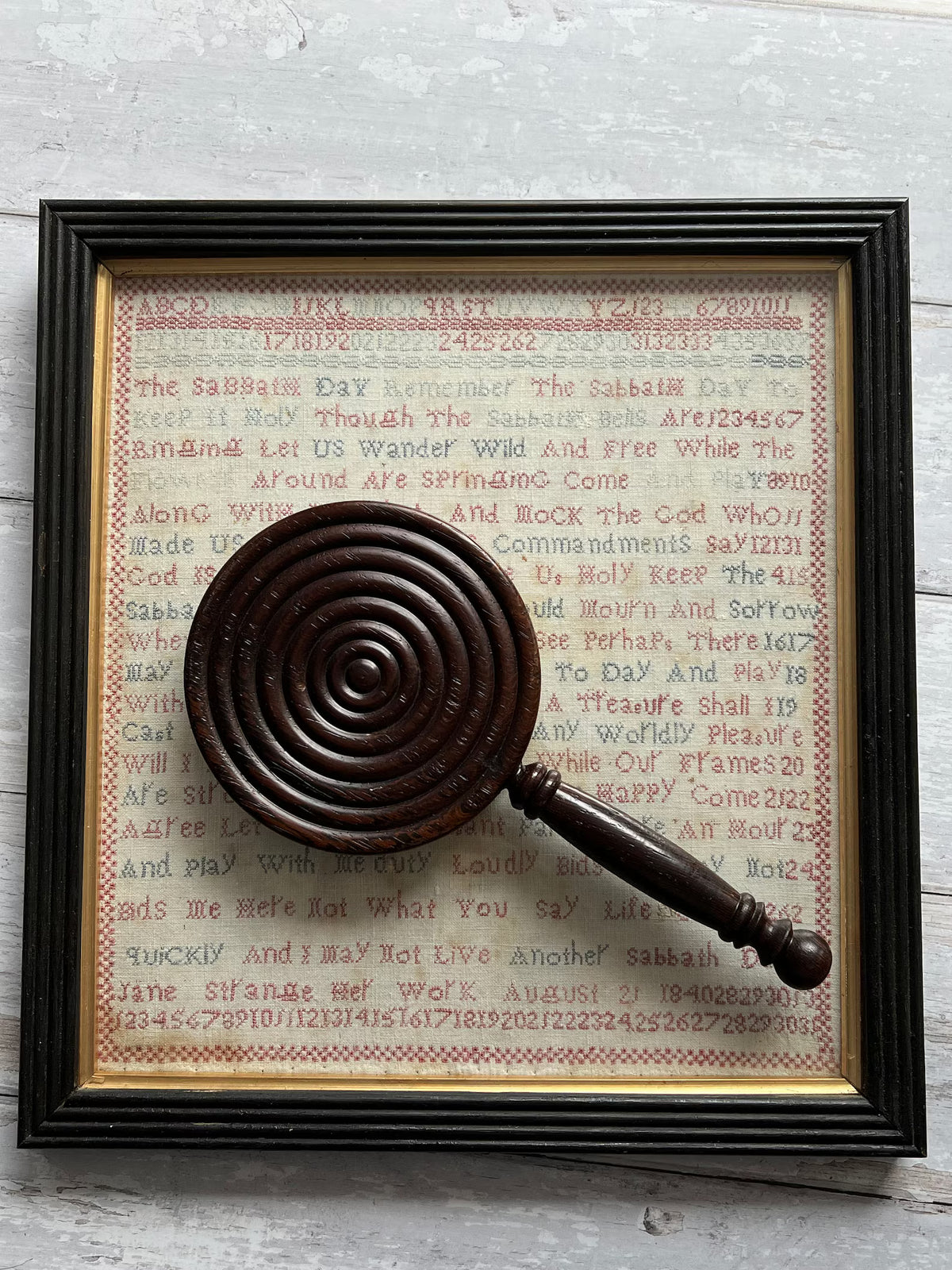 Victorian Sampler by Jane Strange 1840 Quirky