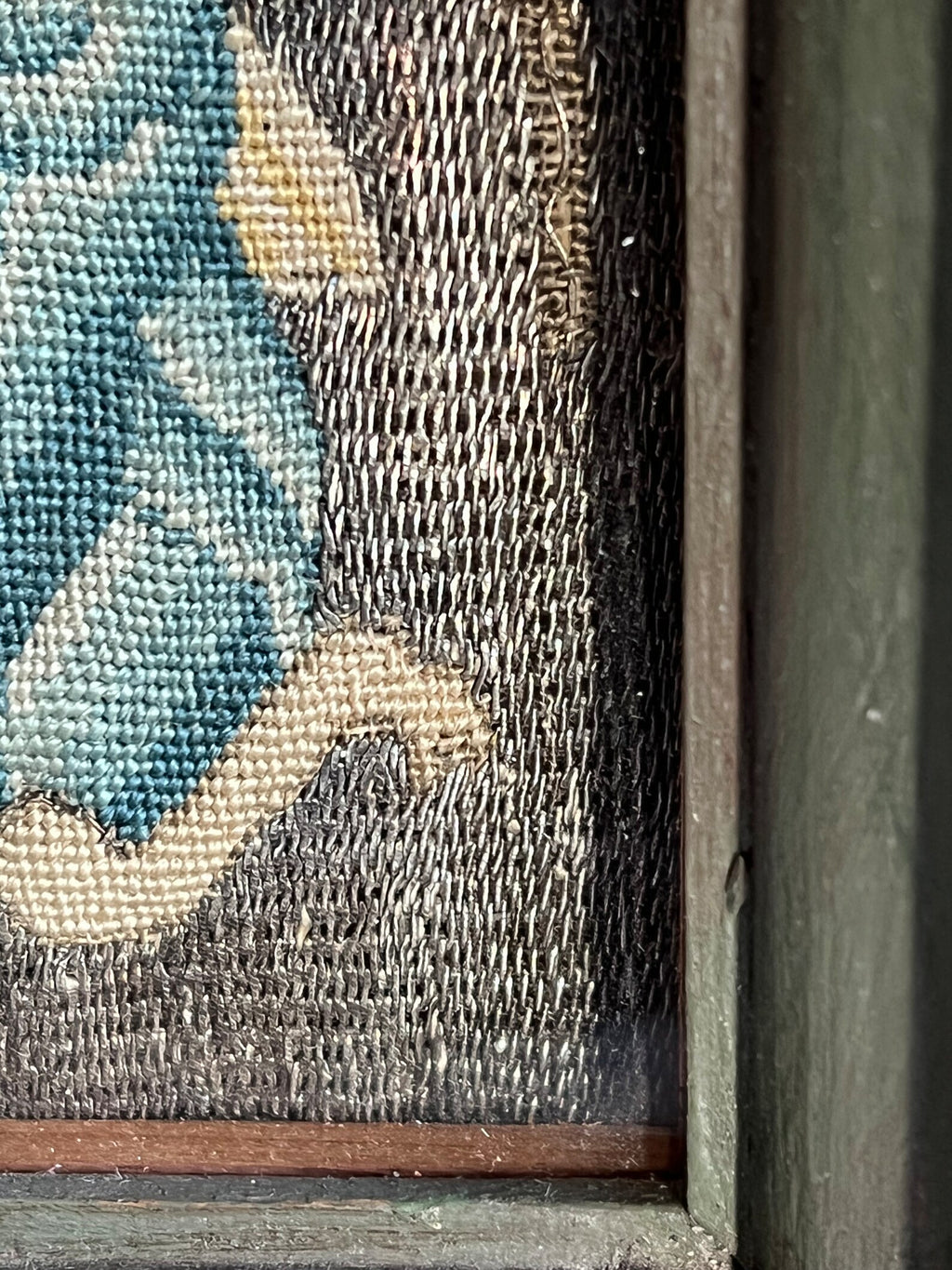 17th Century Needlework Christ Mocked Circa 1640 Charles I Period