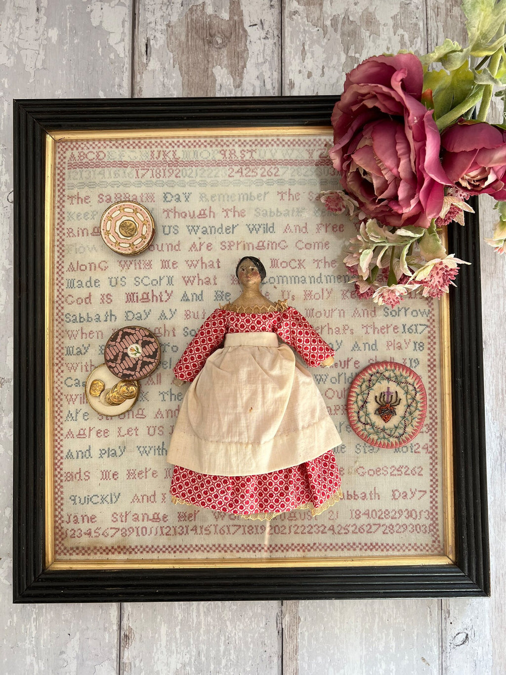 Victorian Sampler by Jane Strange 1840 Quirky