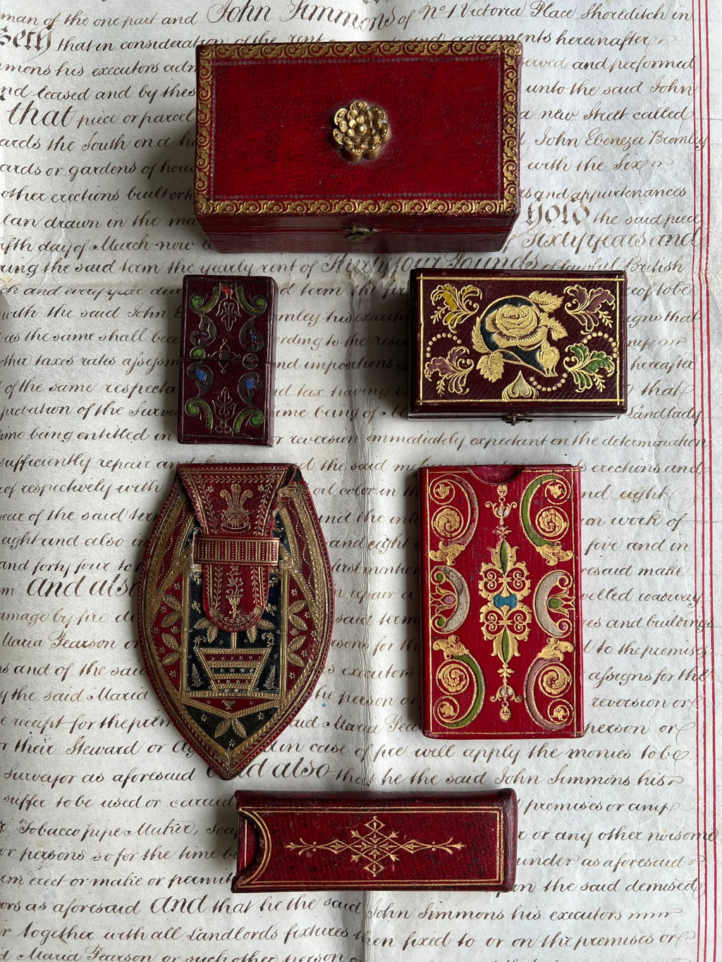 19th Century Miniature Red Leather Cased Diary De La Rue 1884 Victorian