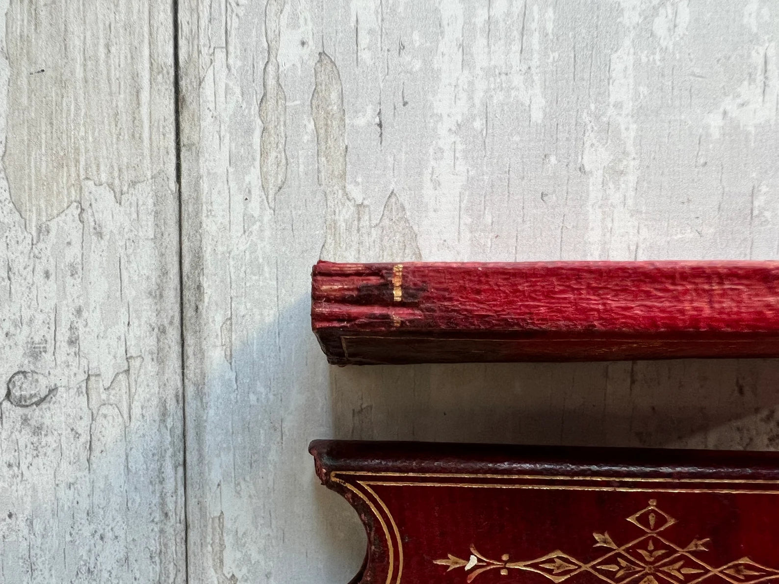 19th Century Miniature Red Leather Cased Diary De La Rue 1884 Victorian