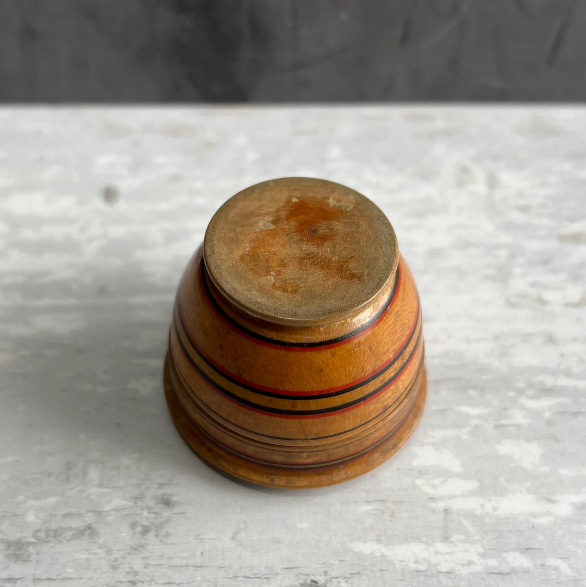 Rare 1820s Tunbridge Ware Rouge Pot A Brighton Trifle Treen