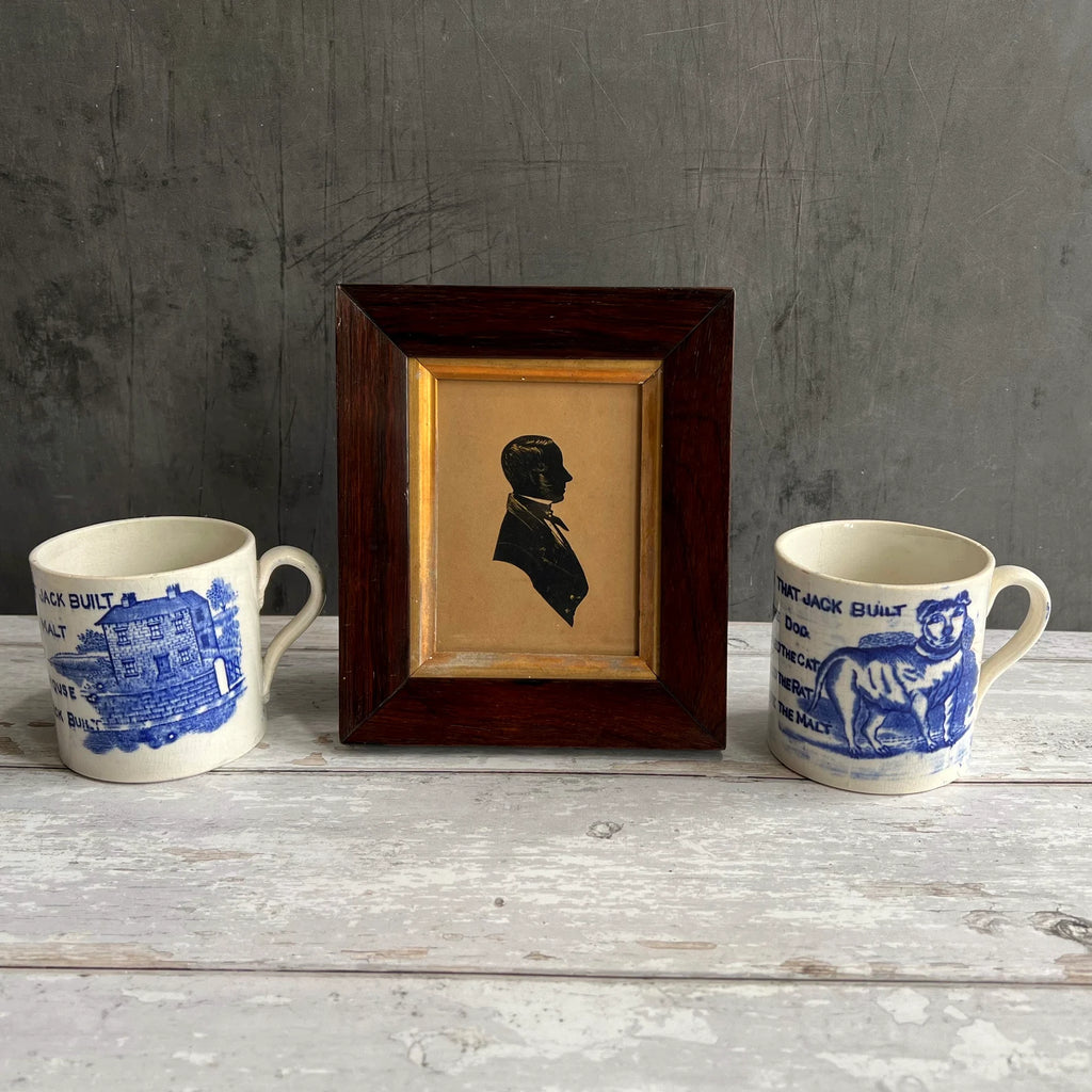 Antique 19th Century Portrait Silhouette Gentleman J Astley C 1830