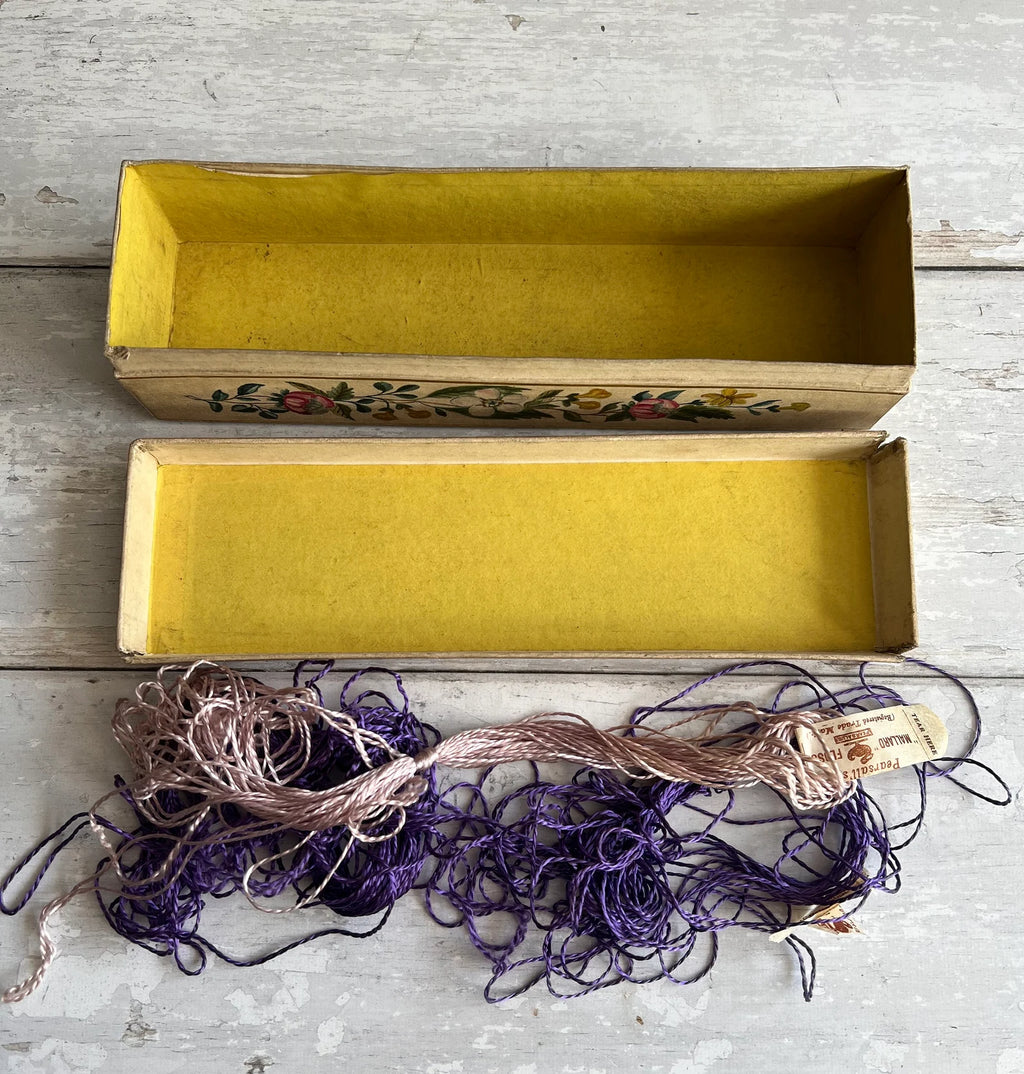 Rare Antique Georgian Sewing Box Hand Painted Shells Flowers and Country Scene Dated 1809