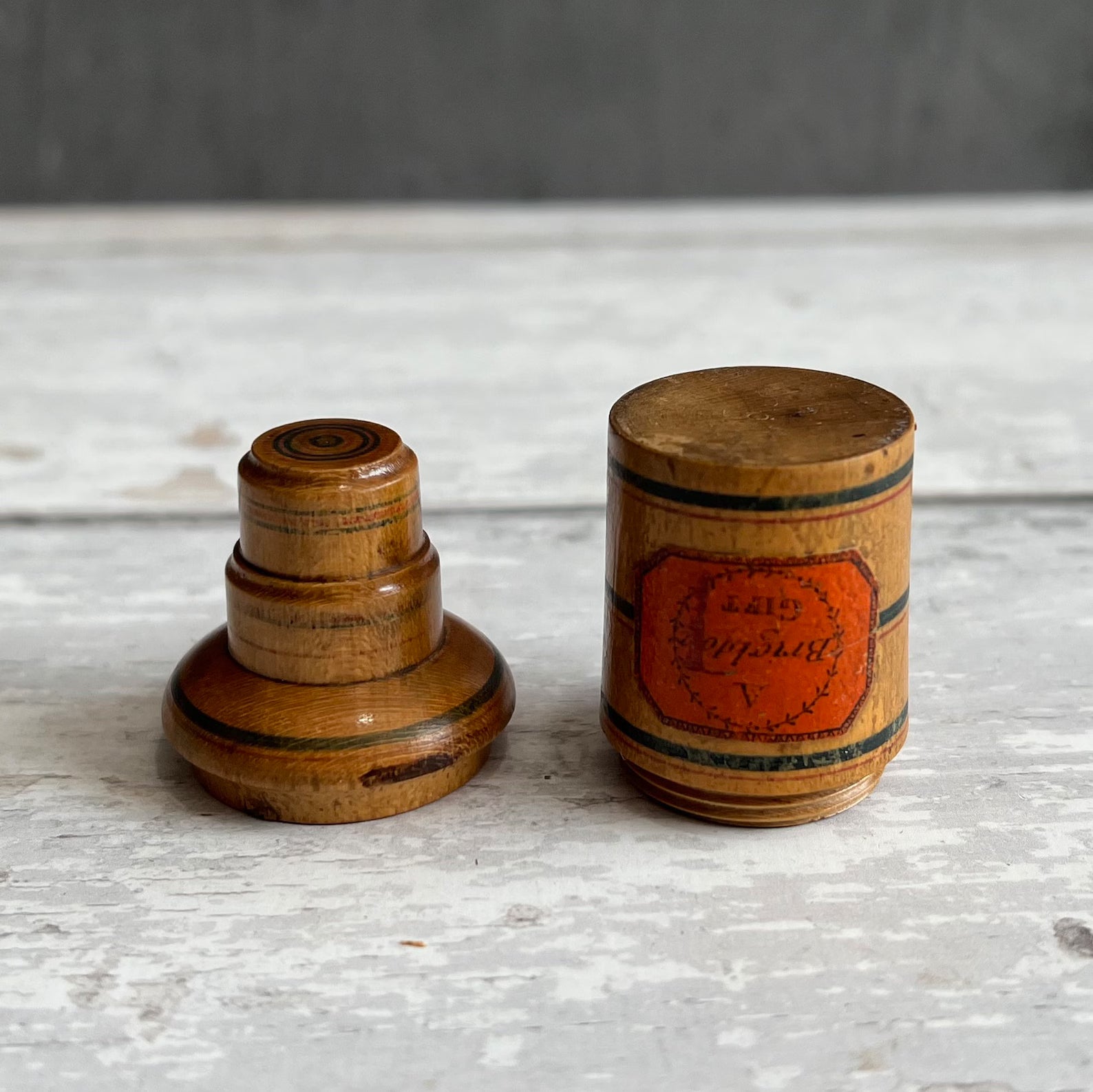 Rare 19th Century Regency Tunbridge Ware Scent Bottle Box A Brighton Gift Whitewood C 1820