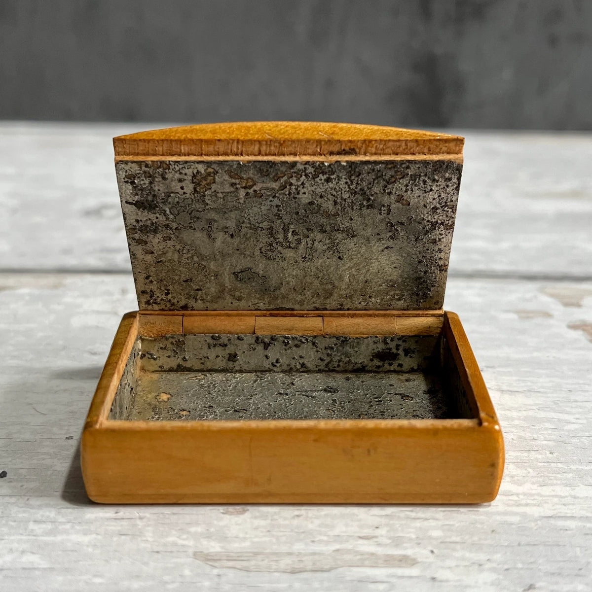 19th Century TINY Mauchline Ware Snuff Box Donkey Shakespeare Macbeth Adolph Frankau C 1850