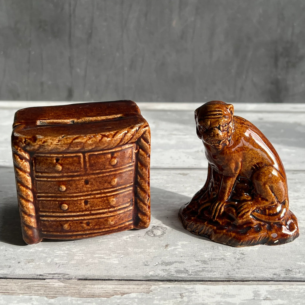 19th Century Victorian Childs Money Box Money Bank, Chest Of Drawers C 1850