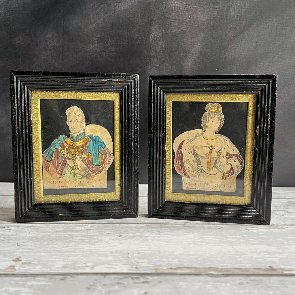 19th Century Miniature Print King William IV English Royal Family 1831 by John Fairburn