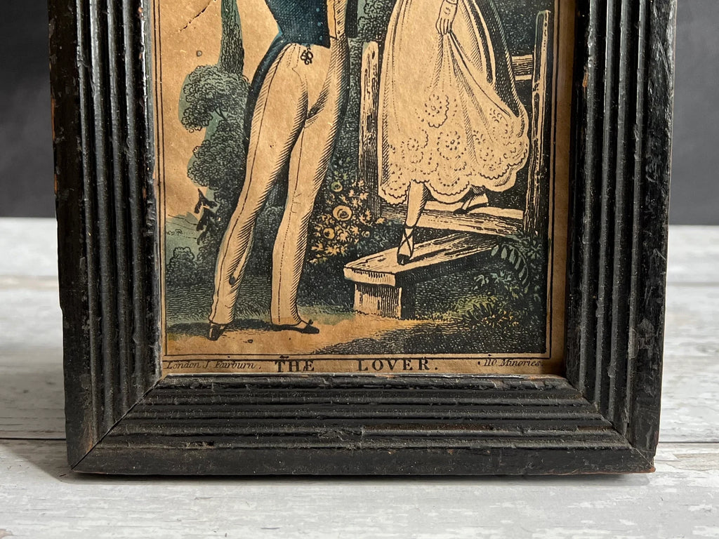 19th Century Cottage Print The Lover Engraving by J Fairburn C 1835