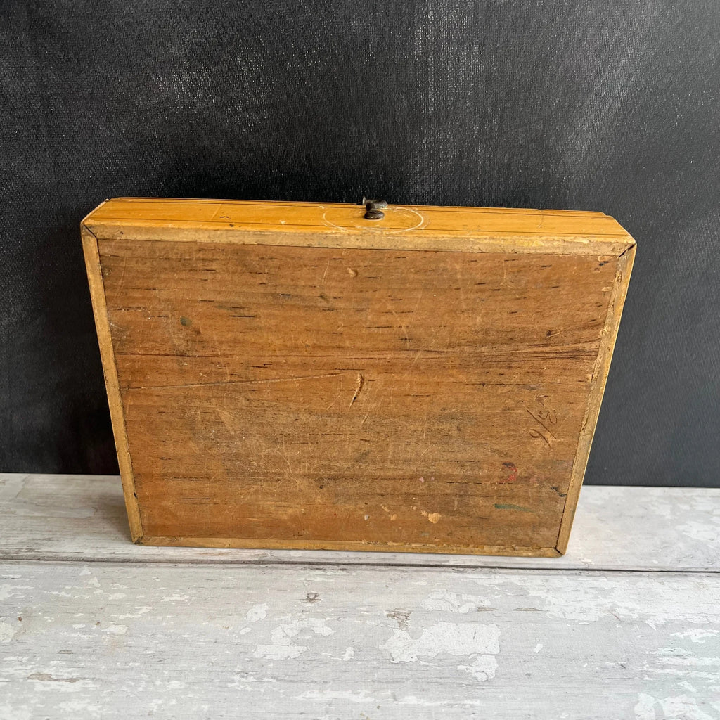 Antique St Paul's Cathedral Paint Box 1840s Whitewood Tunbridge Ware