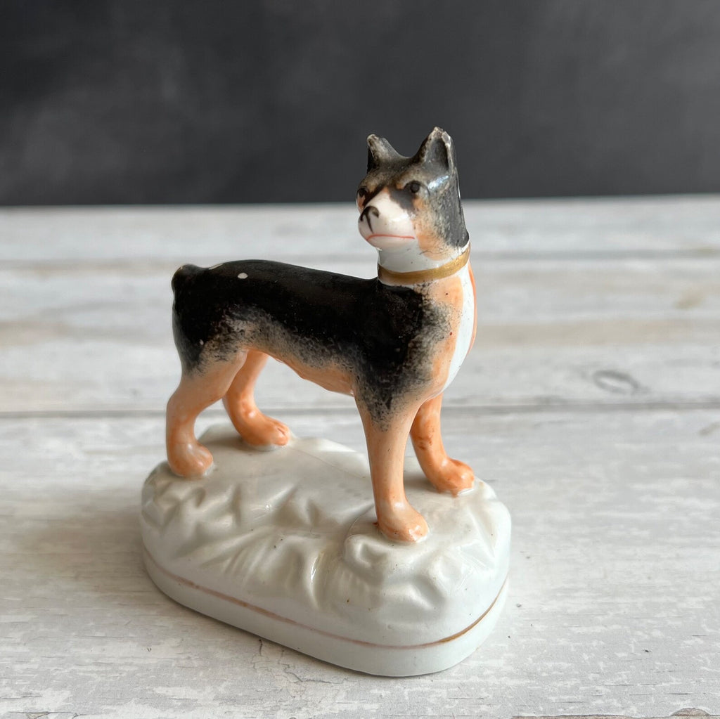 19th Century Miniature Staffordshire Terrier Dog Figure C 1840 AF