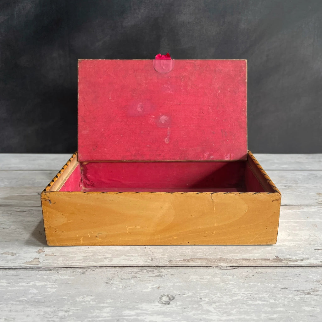 RARE Whitewood Early Tunbridge Ware Box Bank Of England London Financial District C 1830