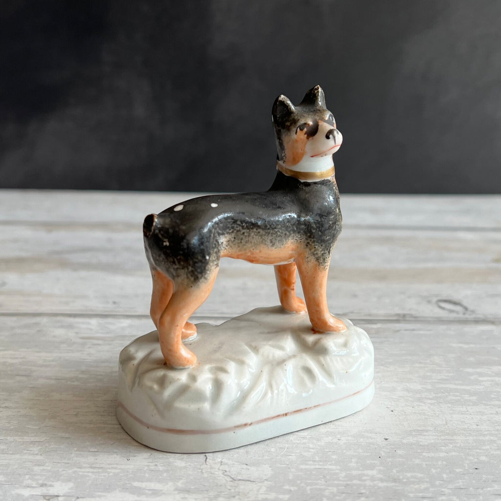 19th Century Miniature Staffordshire Terrier Dog Figure C 1840 AF