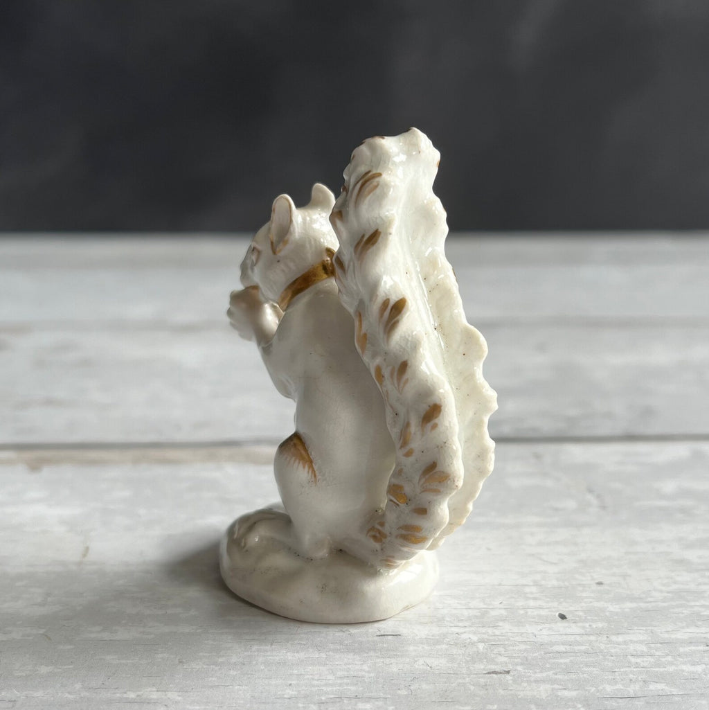 RARE 19th Century Antique Derby White Porcelain Squirrel Figure C 1810