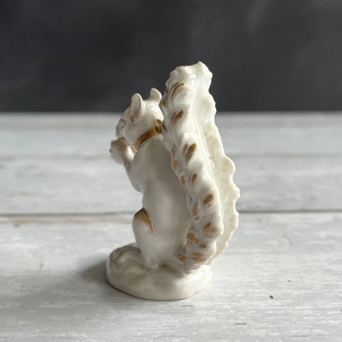 RARE 19th Century Antique Derby White Porcelain Squirrel Figure C 1810