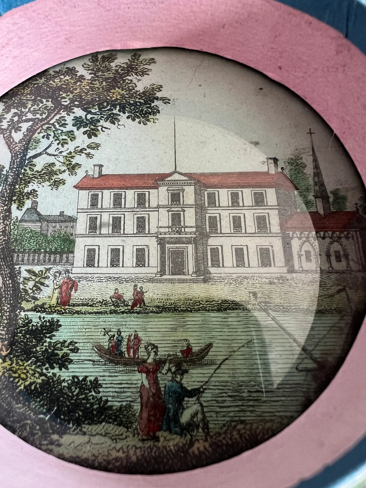 19th Century Octagonal Double Dragee Box Bonbon Box Pin Cushion C 1810