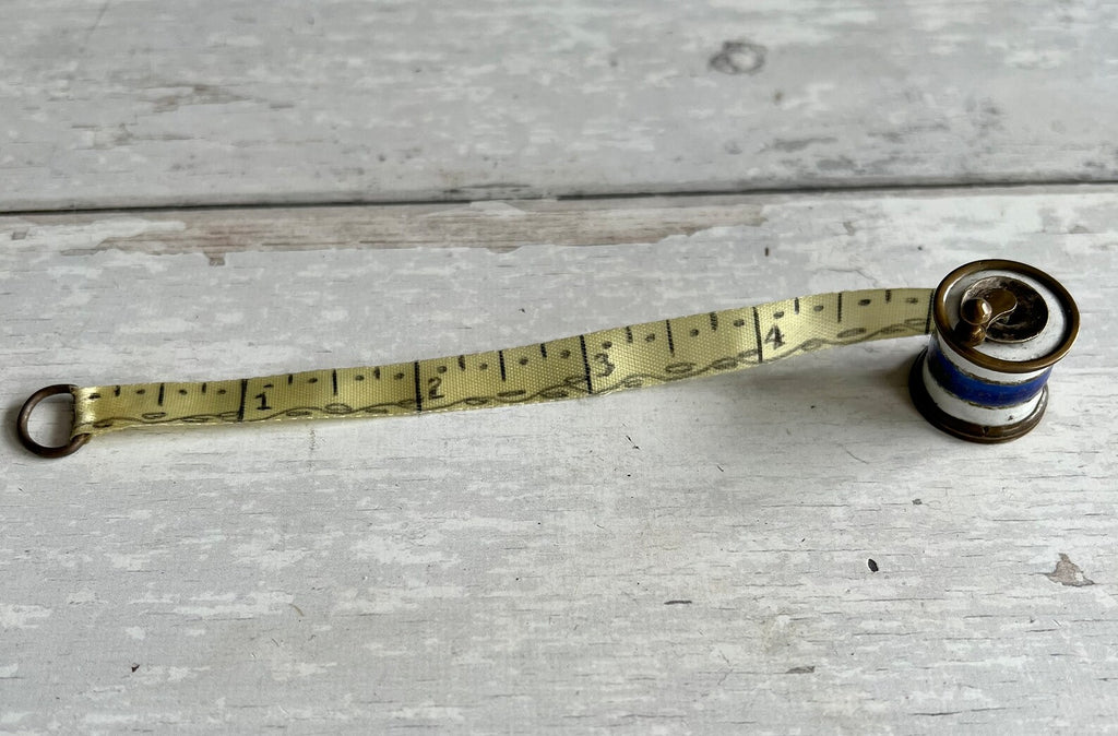 Georgian Miniature Bilston Enamel Tape Measure Circa English Circa 1780s AF Brighton Gift