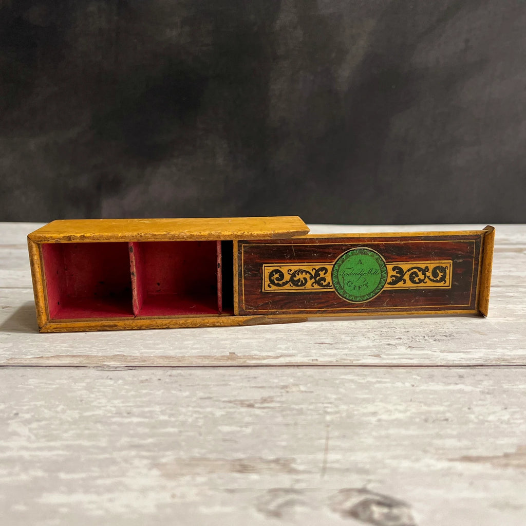 19th Century Whitewood Cotton Reel Box A Tunbridge Wells Gift Early Tunbridge Ware C 1810