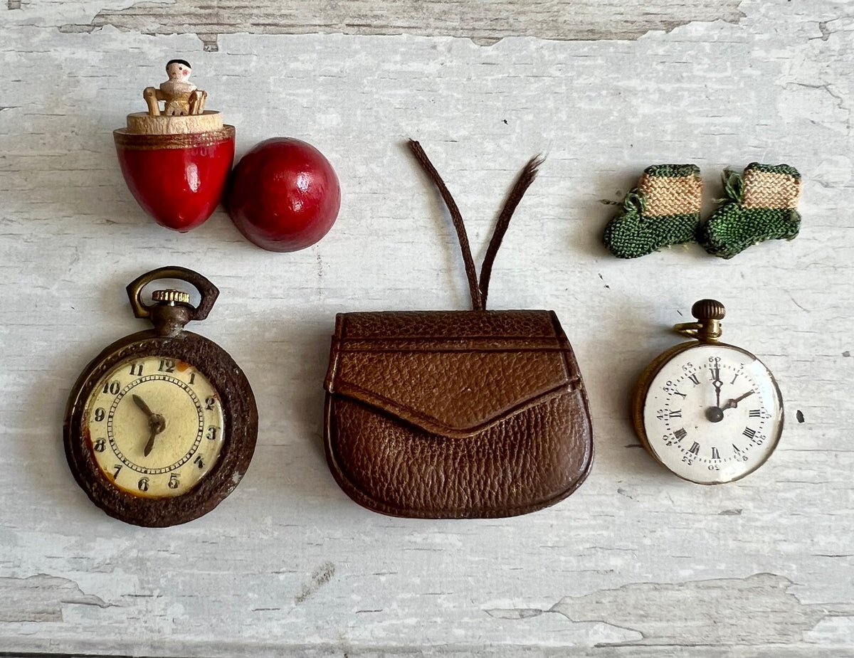 Antique 19th Century Fashion Doll Gilt Pocket Watch C 1870