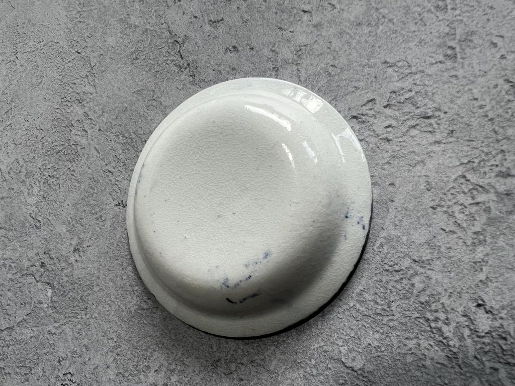 Miniature Spongeware Plate Doll Size C 1830 Spatterware