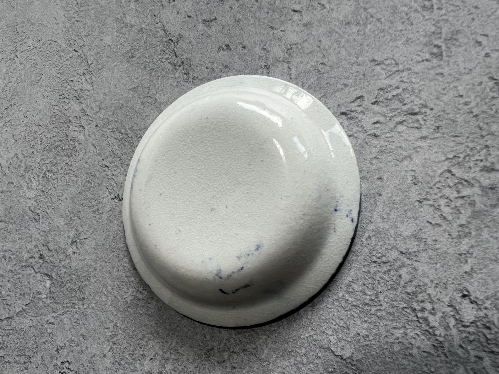 Miniature Spongeware Plate Doll Size C 1830 Spatterware