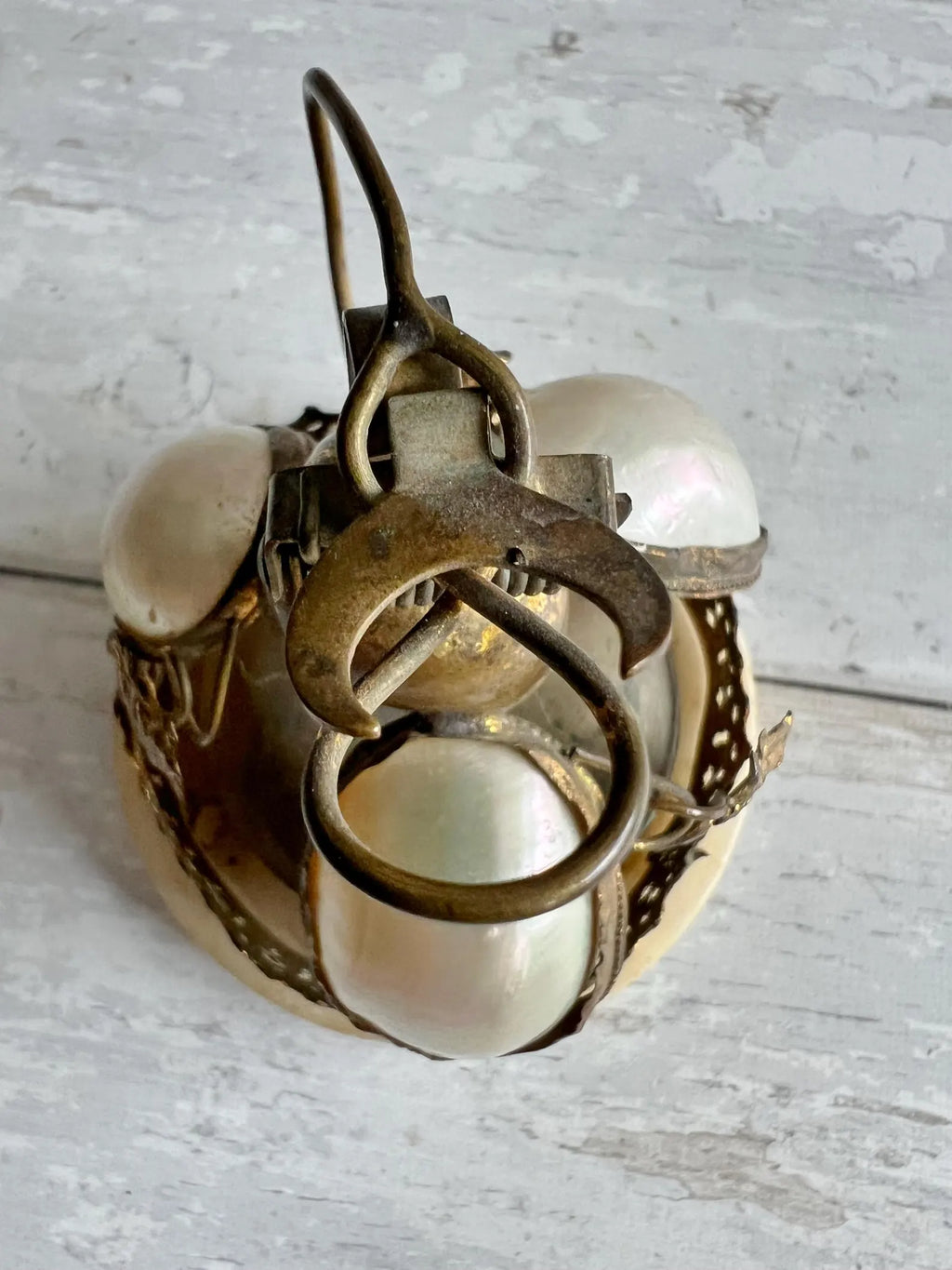 19th Century Dinner Bell Mother of Pearl Circa 1850
