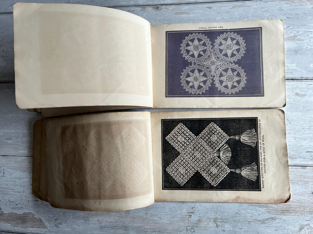 Rare 1860s Needlework Books Mrs Mee & Miss Austin Victorian Craft