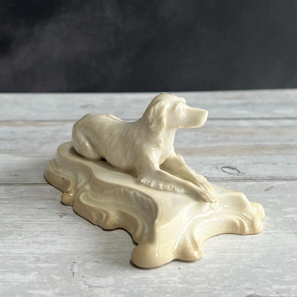 19th Century Georgian Pottery Dog Figure English C 1830