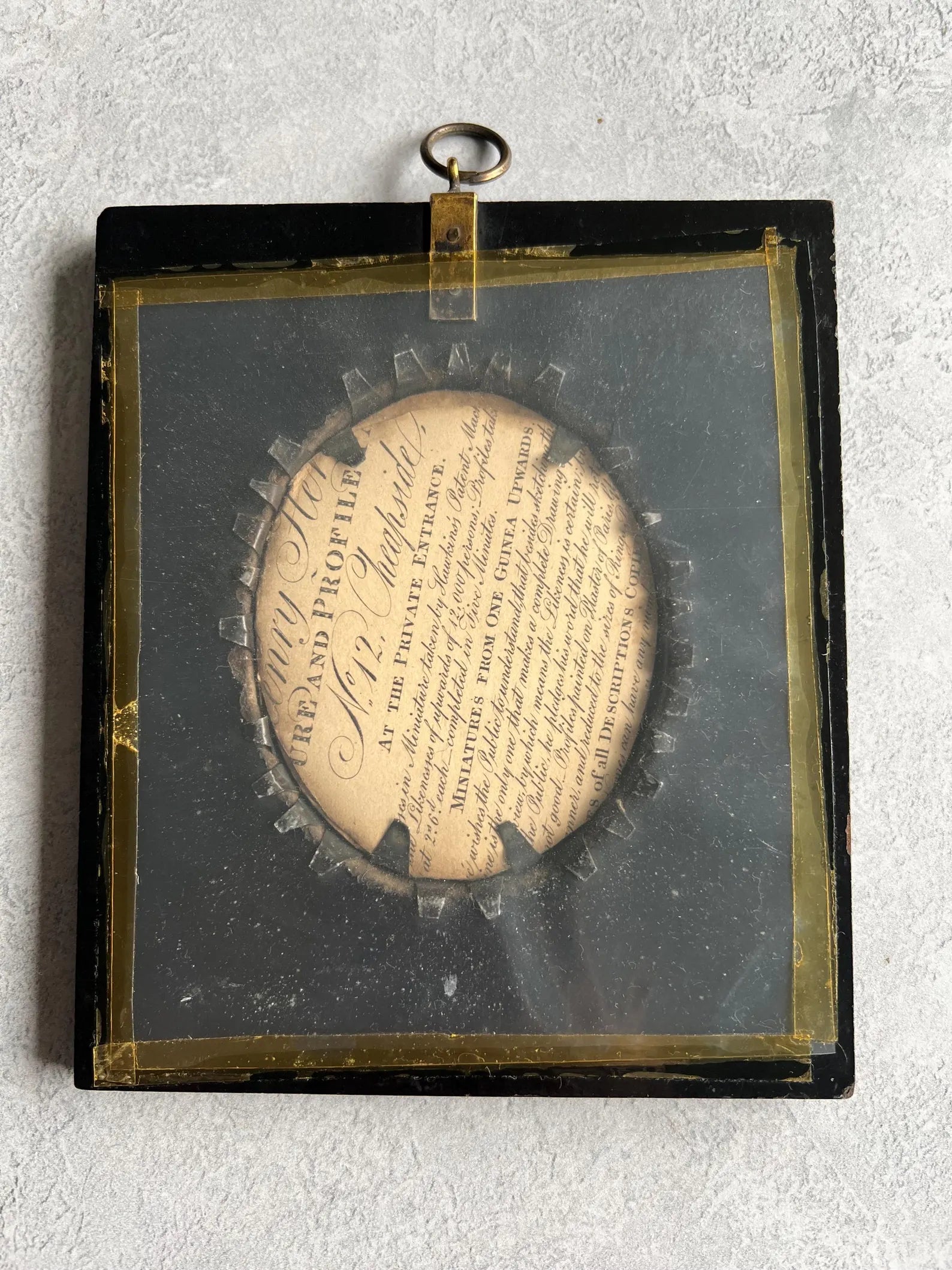 Georgian Henry Herve Silhouette of Regency Lady With Herve Label C 1810