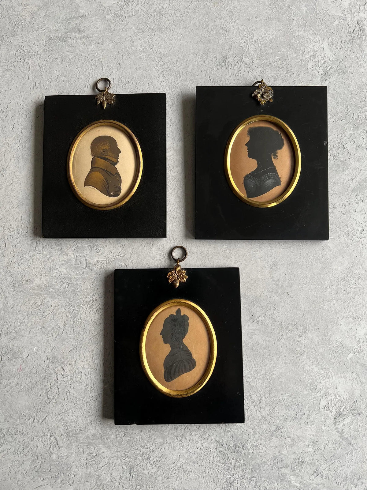 Georgian Henry Herve Silhouette of Regency Lady With Herve Label C 1810