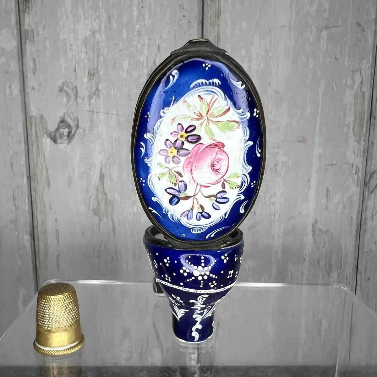 18th Century Enamel Shoe Bonbonniere Snuff Box C 1770