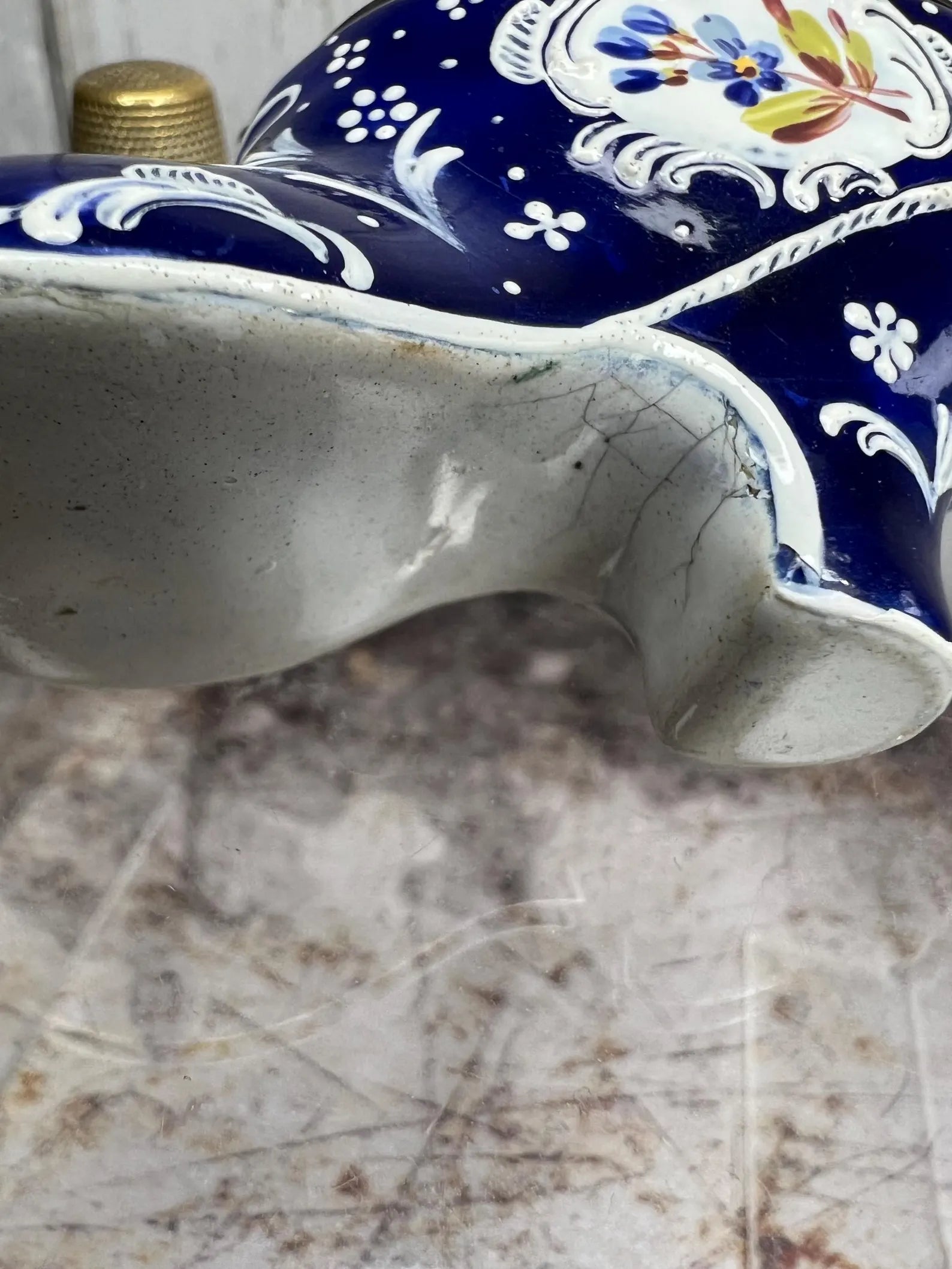 18th Century Enamel Shoe Bonbonniere Snuff Box C 1770