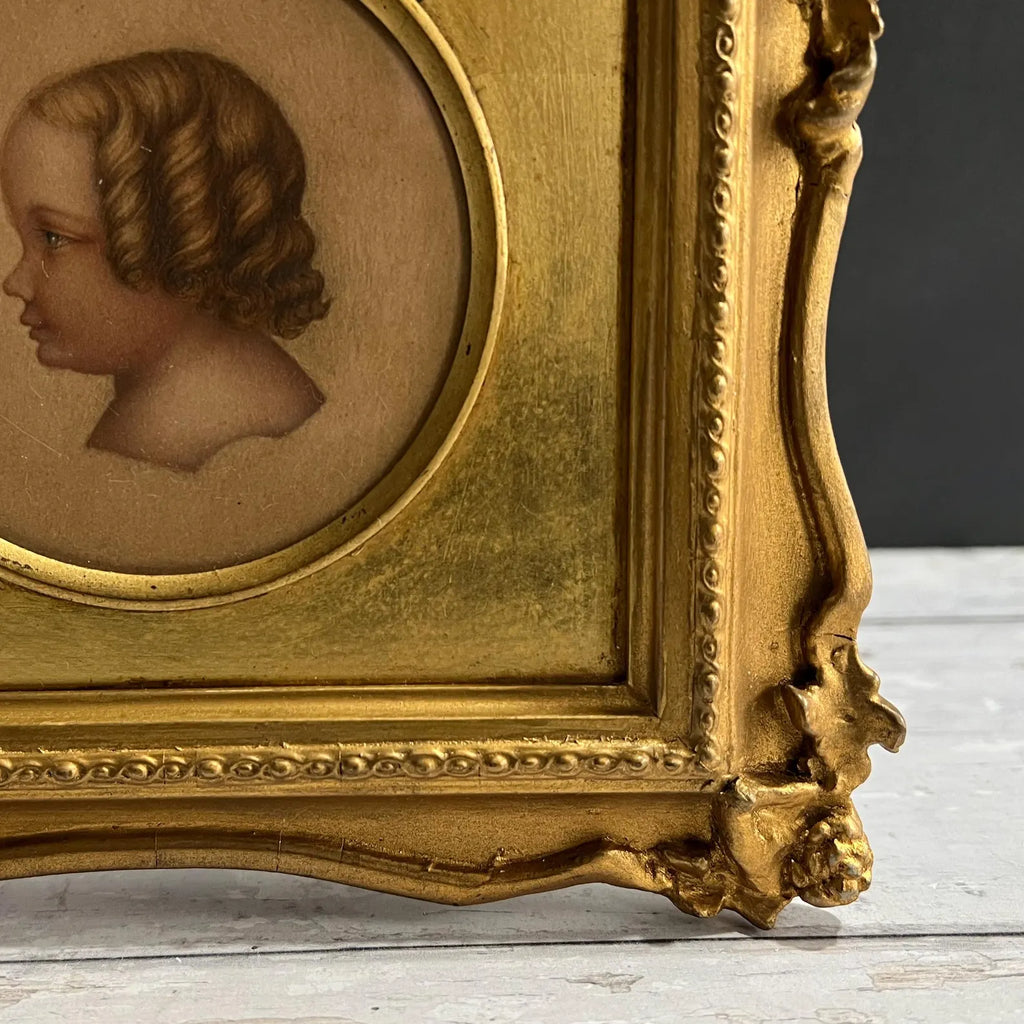 Antique Portrait Miniature Group Druitt Children with Jack The Ripper Murder Connection 1852