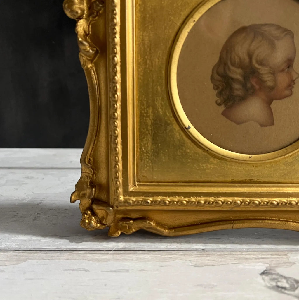 Antique Portrait Miniature Group Druitt Children with Jack The Ripper Murder Connection 1852