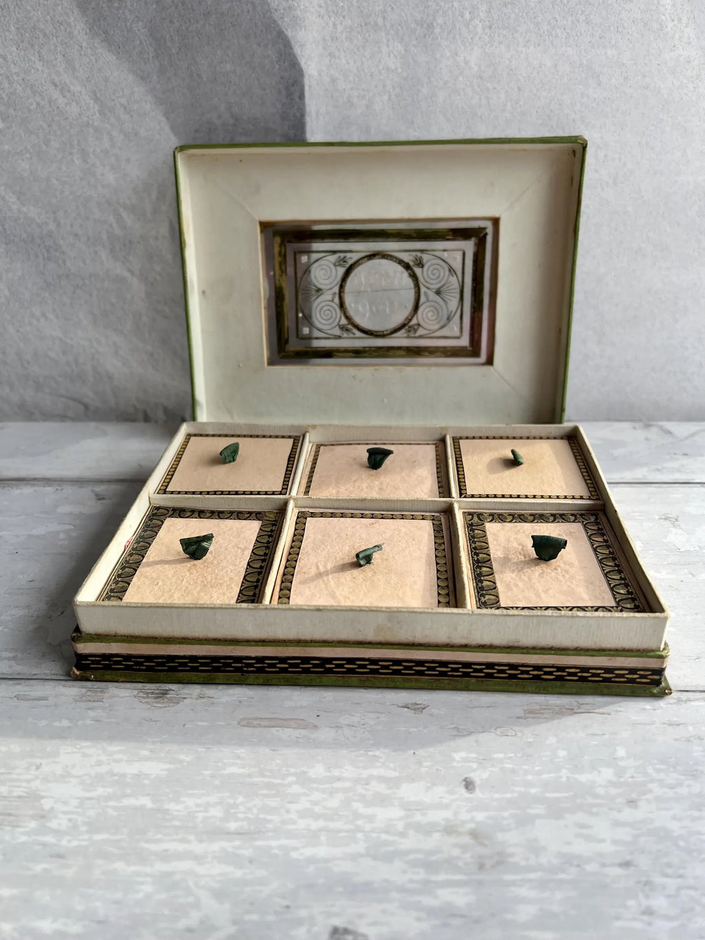 19th Century Bonbon Box Dragee Box Mirrored Beaded Wire Work C 1820