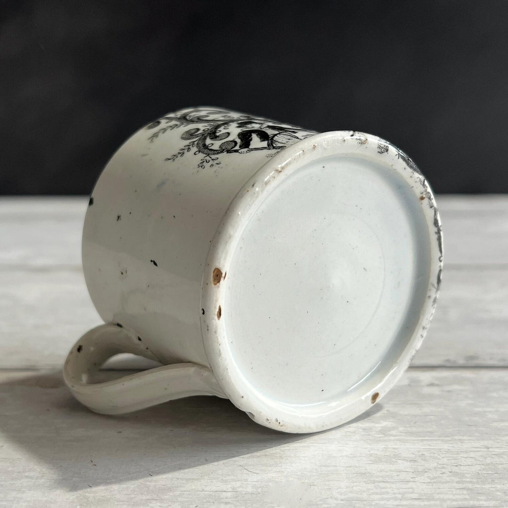 19th Century Childs Mug Joseph Gift Nursery Ware Children Kite Hoop Rolling C 1820