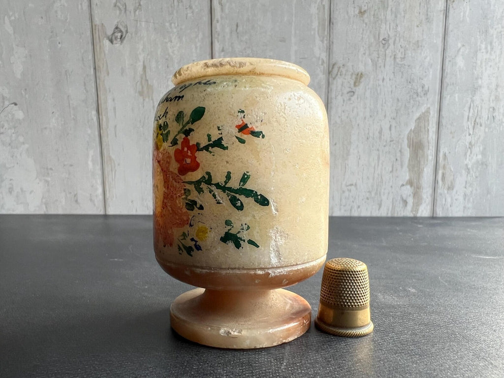 Victorian Alabaster Peep Egg Matlock Bath Souvenir Optical Toy