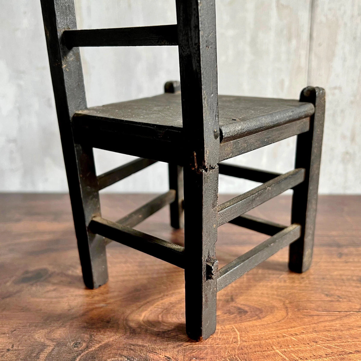 Antique English Doll Chair Primitive Folk Art Circa 1820