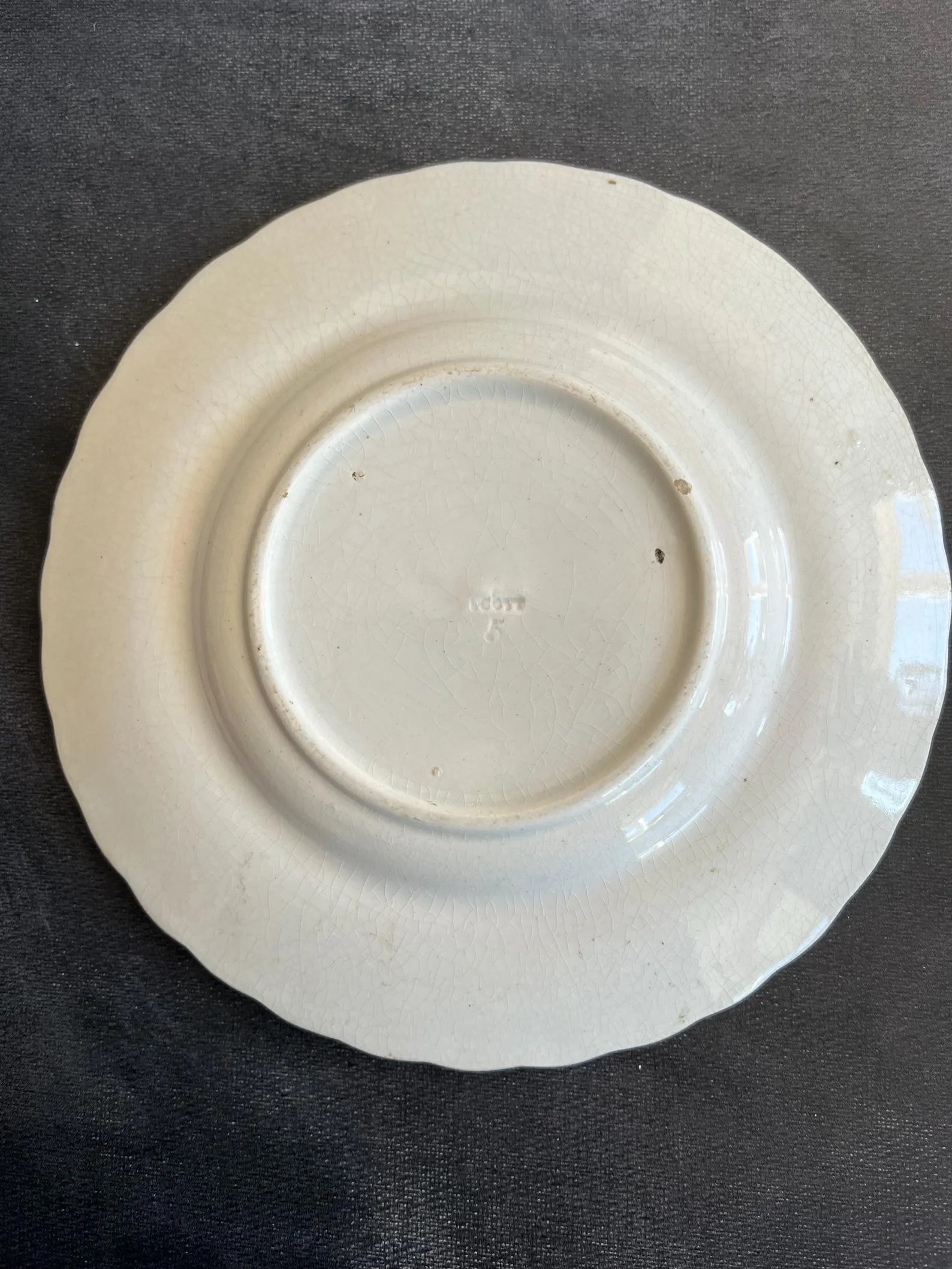 Antique 19th Century Staffordshire Childrens Plate Our Early Days Grandfather 1828